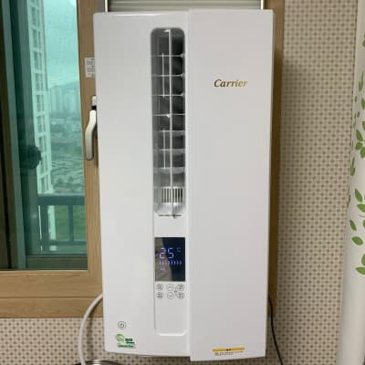 창문형 에어컨 설치 사용 후기 - 캐리어